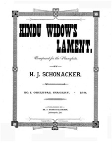 Hindu Widow's Lament: Hindu Widow's Lament by Hubert J. Schonacker