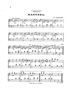 Mazurka for Piano: Mazurka para piano by Hubert J. Schonacker
