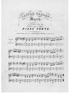 Castle Garden March: Castle Garden March by Unknown (works before 1850)