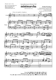 Minimarcha, para violino (ou viola) e piano (1996): Minimarcha, para violino (ou viola) e piano (1996) by Zoltan Paulinyi
