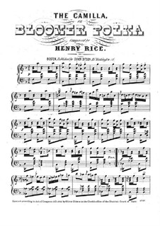The Camilla, for Piano: The Camilla, for Piano by Henry Rice