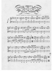 Indian Chief's March: Indian Chief's March by Unknown (works before 1850)