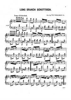 Long Branch Schottisch: Para Piano by Unknown (works before 1850)