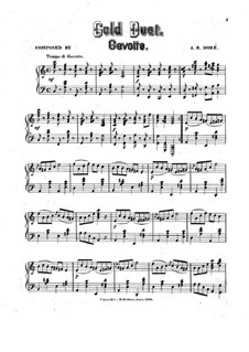 Gold Dust. Gavotte for Piano: Gold Dust. Gavotte for Piano by A. E. Doré