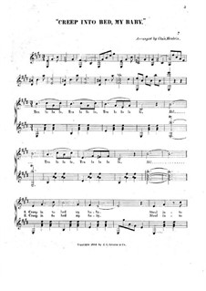 Creep into Bed, My Baby: para voz e guitarra by Unknown (works before 1850)