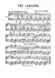 The Lanciers: Para Piano by Unknown (works before 1850)