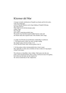 Klezmer del Mar: Klezmer del Mar by David W Solomons