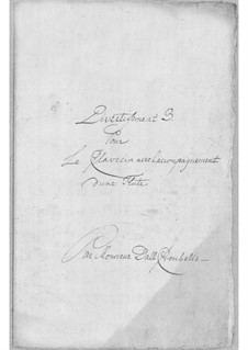 Divertissement for Flute and Harpsichord No.3: Divertissement for Flute and Harpsichord No.3 by Simoni dall Croubelis