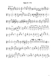 Six Divertissements, Op.13: Divertissement No.6 by Fernando Sor