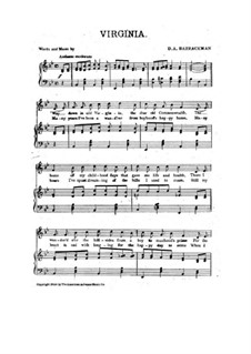 Virginia for Voices and Piano: Virginia for Voices and Piano by D. A. Barrackman