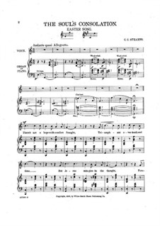 Two Songs. The Soul's Consolation, Wake the Glad Hosanna: Two Songs. The Soul's Consolation, Wake the Glad Hosanna by Cassius C. Stearns