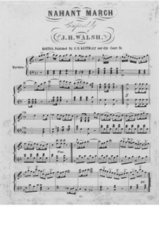 Nahant March: Nahant March by Johann Heinrich Walsh
