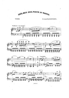 Herz, mein Herz, Warum so traurig: Para Piano by Carl Maria von Weber