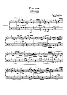 Corrente in g minor, CS022 No.1: Corrente in g minor by Santino Cara