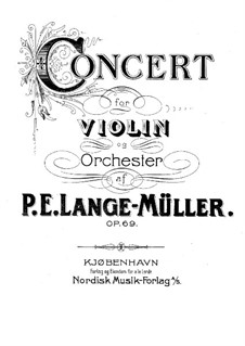 Concerto for Violin and Orchestra in C Major, Op.69: versão para violino e piano by Peter Erasmus Lange-Müller