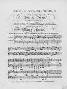 Hunter's Choir and Quickstep: Para Piano by Carl Maria von Weber