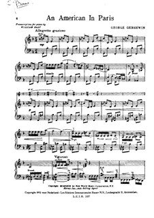 An American in Paris: arranjo para piano by George Gershwin