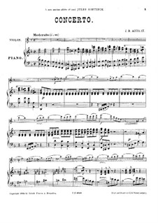 Concerto for Violin and Orchestra No.2 in D Minor: Concerto for Violin and Orchestra No.2 in D Minor by Jean-Baptiste Accolay