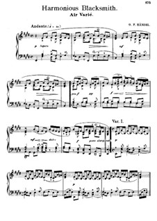 Suite No.5 in E Major, HWV 430: Movimento III. Versão para piano by Georg Friedrich Händel