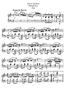 Poison Ivy: Para Piano by Herbert Ingraham
