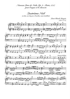 Nouveau livre de Noëls. Troisième Noël, Op.2: For harpsichord (or organ) by Louis Claude  Daquin