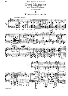 Transcriptions on Marches by Schubert, S.426: set completo by Franz Liszt