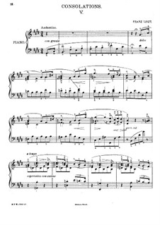 Consolations, S.172: No.5 in E Major by Franz Liszt