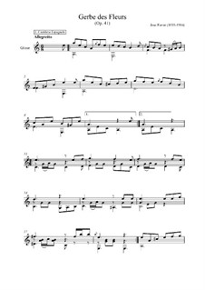 Gerbe des fleurs, Op.41: Para Guitarra by José Ferrer