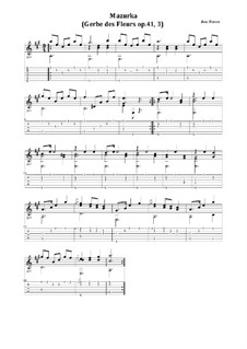 Gerbe des fleurs, Op.41: No.3 Mazurka by José Ferrer