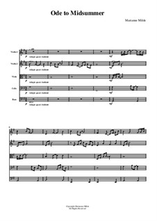 Ode to midsummer: Ode to midsummer by Marianne Milde