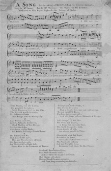 A Song on the Taking of Mont-real by General Amherst: A Song on the Taking of Mont-real by General Amherst by John Worgan