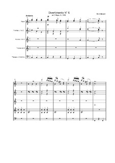 Divertissement in C Major, K.188: movimento I by Wolfgang Amadeus Mozart