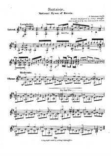 Fantasia on the Russian National Anthem 'God Save the Tsar', Op.15 por ...