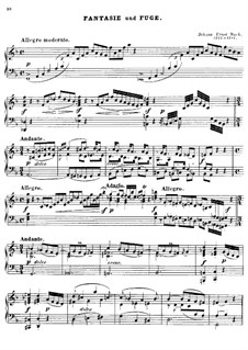 Fantasia and Fugue: Fantasia and Fugue by Johann Ernst Bach