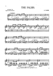 Palm Branches (The Palms): Para Piano by Jean-Baptiste Faure
