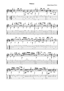 Polka for Guitar: For a single performer (with tabulature) by Johann Kaspar Mertz