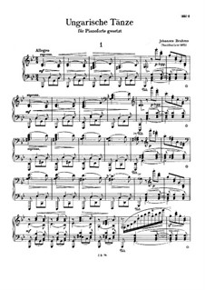 No.1-10: Para Piano by Johannes Brahms
