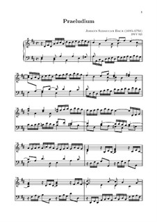 Little Prelude in D Major, BWV 925: para teclado by Johann Sebastian Bach