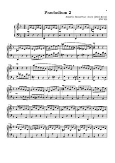 Little Prelude in D Minor, BWV 926: para teclado by Johann Sebastian Bach