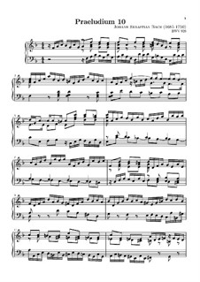 Little Prelude in F Major, BWV 928: para teclado by Johann Sebastian Bach