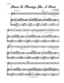 Peace is Flowing Like a River: para vozes e piano by Unknown (works before 1850)