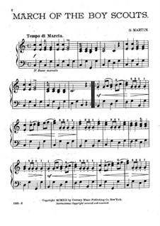 March of the Boy Scouts: March of the Boy Scouts by G. Martin