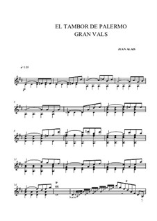 El Tambor de Palermo: para guitarra (partitura de alta qualidade) by Juan Alais