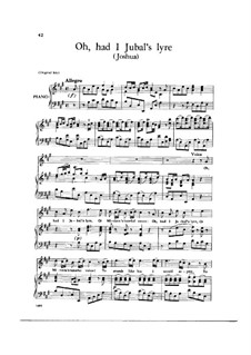 Joshua, HWV 64: Oh: Had I Jubal's Lyre by Georg Friedrich Händel