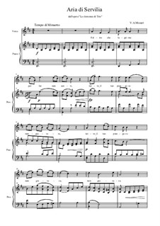 S'altro che lagrime: Para vocais e piano by Wolfgang Amadeus Mozart
