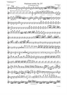 Perpetuum Mobile, Op.257: Partes by Johann Strauss (Sohn)