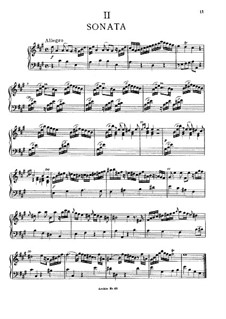 Sonata for Keyboard in A Major, BR A 15, F 8: para um único musico (Editado por H. Bulow) by Wilhelm Friedemann Bach