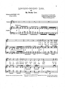 Loo-Loo-oo-Loo Loo or My Dusky Loo: Loo-Loo-oo-Loo Loo or My Dusky Loo by James B. Mullen