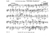 The Swiss Family. Aria, for Guitar: The Swiss Family. Aria, for Guitar by Joseph Weigl