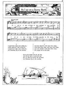 As I Sat on a Sunny Bank: Para vocais e piano by folklore